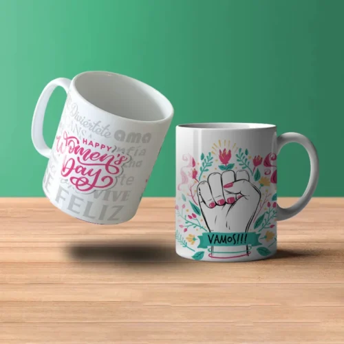 mugs-personalizados-happy-womens-day-con-puño-arriba-con-vamos